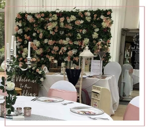 wedding and event gallery Flower Wall Hire