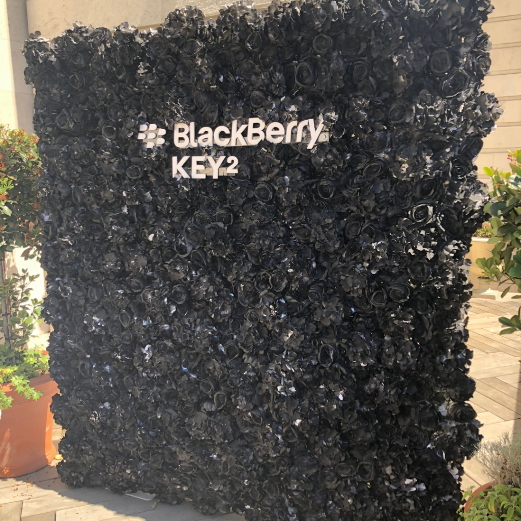 Black flower wall hire for blackberry.