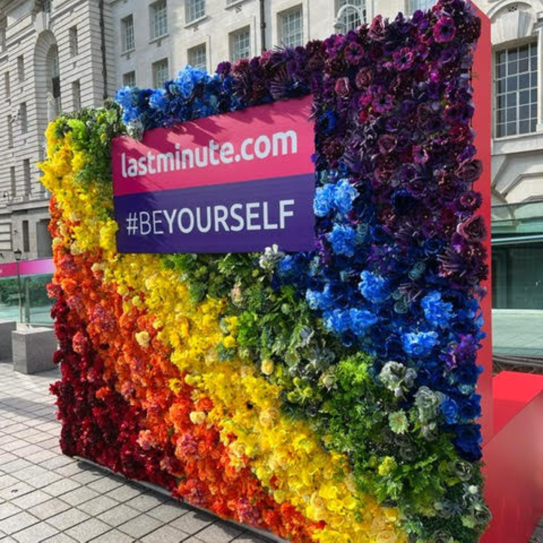 promotional flower wall